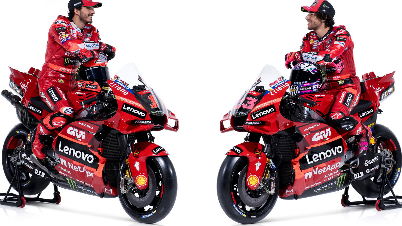 Ducati's 2023 MotoGP livery Francesco Bagnaia, Enea Bastianini